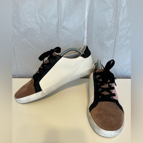 ZODIAC FAYE RETRO Dyed calf hair leather Fashion Sneakers Shoes Funky Punk Sz 10 - Picture 2 of 13